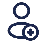User Plus Rounded SVG Icon